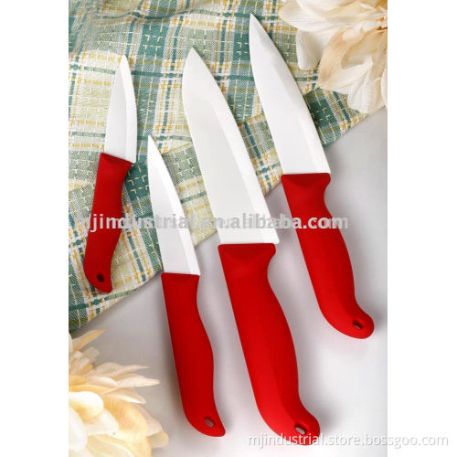Hottest ECO-friendly ABS+TPR handle ceramic knife set